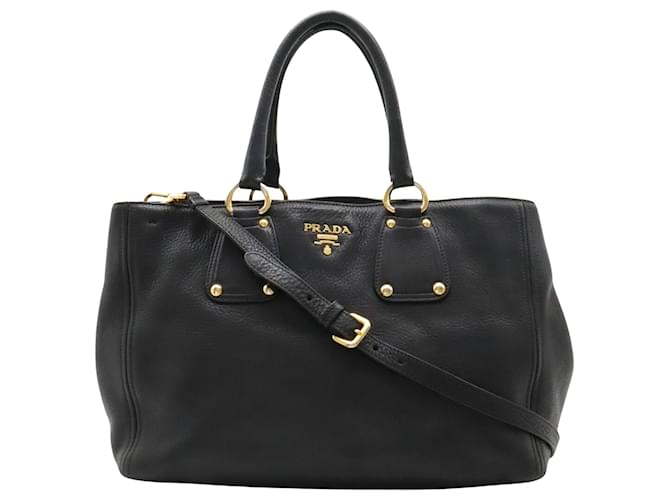 Prada Black Leather  ref.1346523