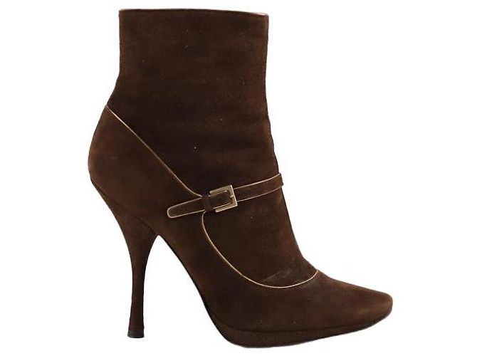 Louis Vuitton Botas de couro Marrom