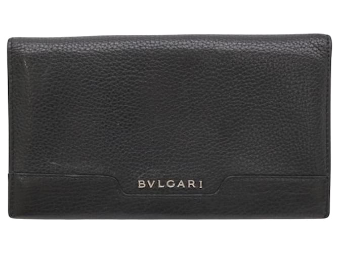 Bulgari Urban Schwarz Leder  ref.1346596