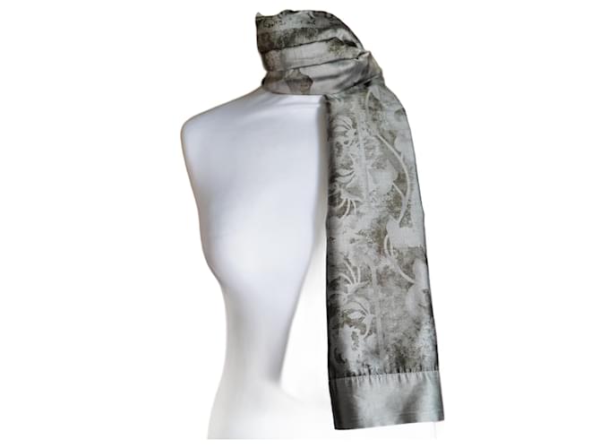 Autre Marque Pañuelo de Seda Grey Silk  ref.1346695