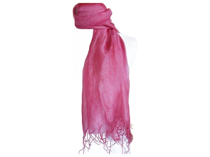 Autre Marque Sciarpa Nafnaf Fucsia in chiffon Rosa