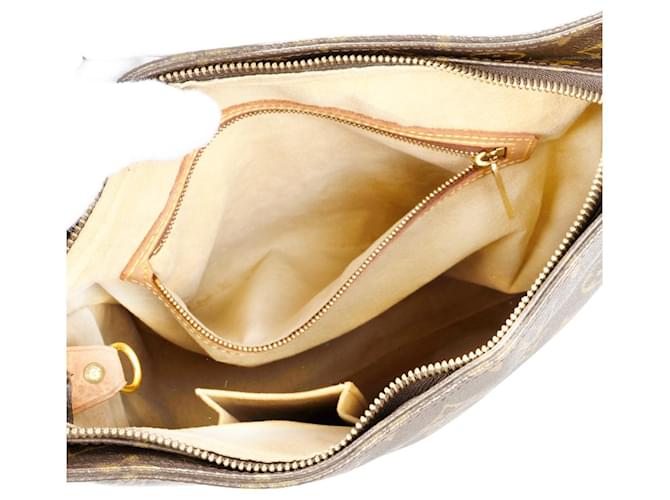 Louis Vuitton Canvas Monogram Looping GM Shoulder Bag Brown Leather  ref.1346722