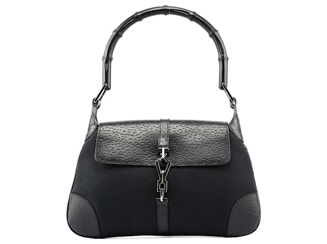 GUCCI Sacs bandoulière Cuir Noir Jackie  ref.1346758