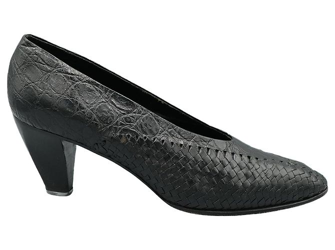 Stéphane Kelian Schuhe aus schwarzem Leder