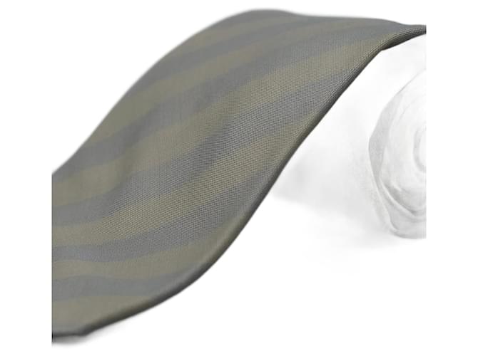 Autre Marque Corbata Beige e Rayas 