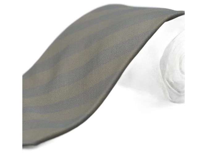 Autre Marque Corbata Beige a Rayas