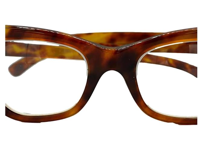 Autre Marque Montura de Gafas para Graduar Vintage Plastique Marron  ref.1346828