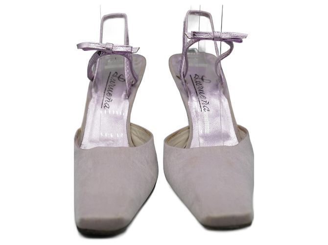 Autre Marque Tacones de Terciopleo Morado Roxo