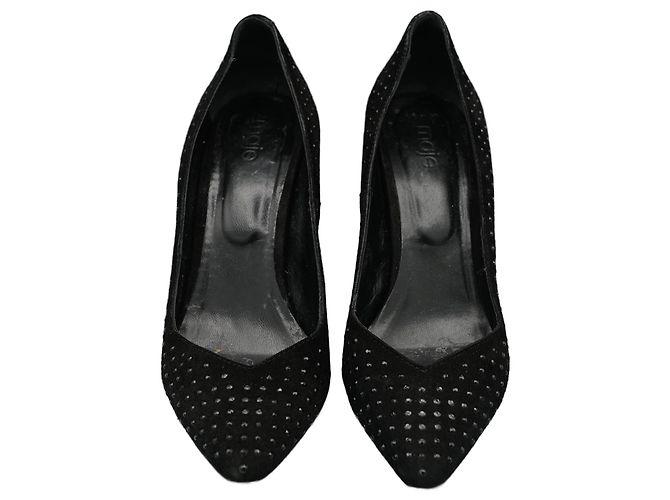 Maje Schwarze Tacones mit Linsen