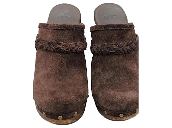 Ugg Zueco de Ante Marron Marrone Svezia  ref.1346855