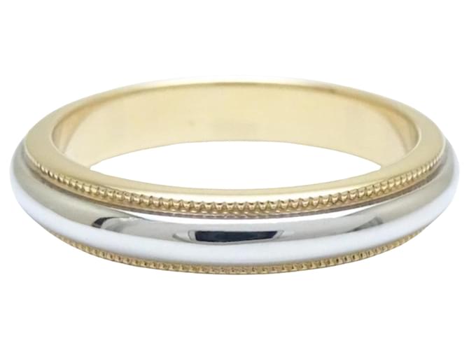 Tiffany & Co Millegrain Platine Argenté  ref.1346899