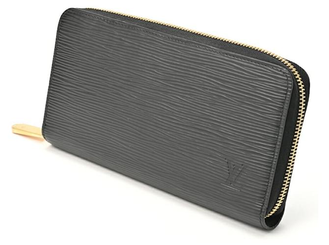 Louis Vuitton Zippy Wallet Black Leather  ref.1346977
