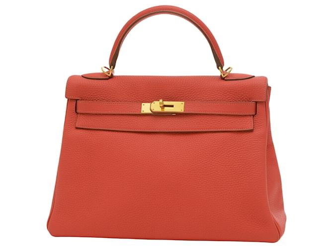 Hermès hermes kelly 32 Rosa Pelle  ref.1346998