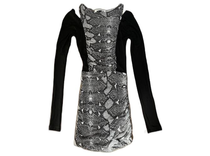 Pierre Balmain Kleid grau Viscose