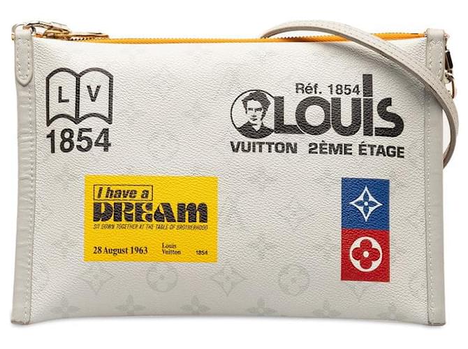 Louis Vuitton Bolsa mensageiro plana Bolsa de ombro em lona M44640 Em uma boa condição  ref.1347078