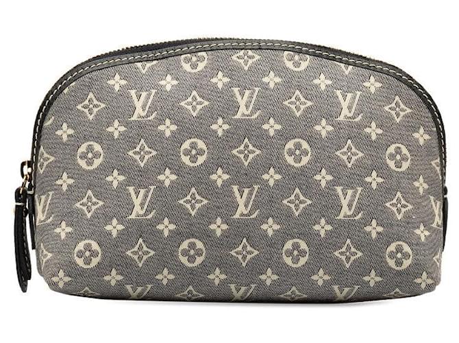 Neceser de lona Monogram Idylle de cuero Louis Vuitton M40376 en excelente estado Gris Lienzo  ref.1347112