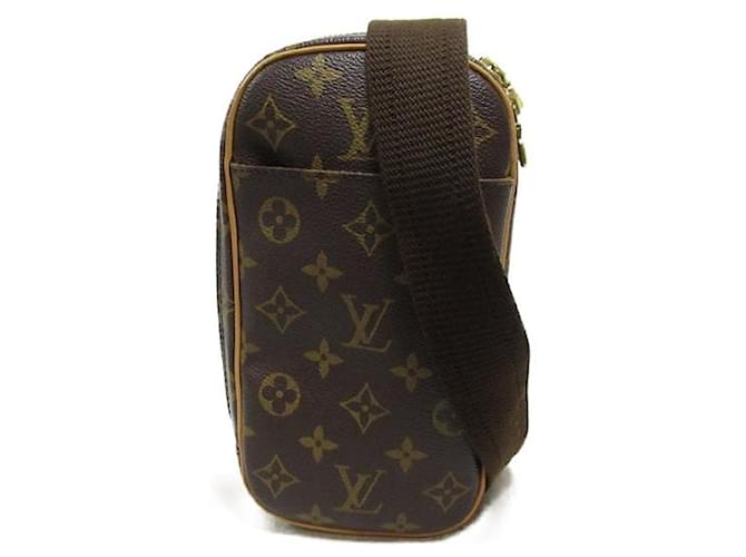 Louis Vuitton Pochette Gange Canvas Belt Bag M51870 in Very Good Condition Cloth  ref.1347186