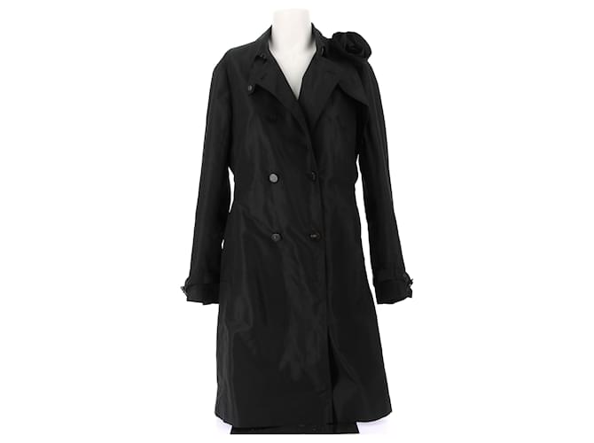 VALENTINO GARAVANI  Coats T.it 48 silk Black  ref.1347261