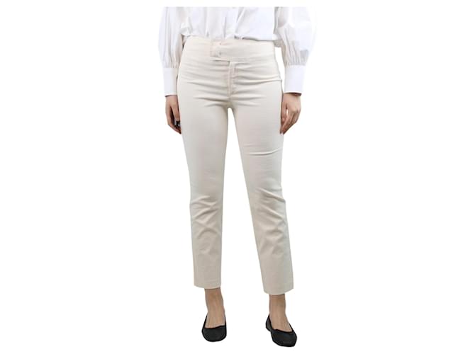 Isabel Marant Cream cotton-blend trousers - size UK 10  ref.1347357