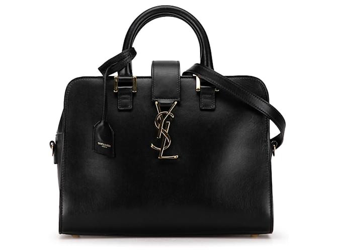 Saint Laurent Black Baby Monogram Cabas Leather Pony-style calfskin  ref.1347472