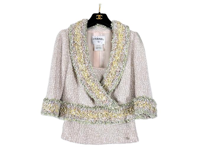 Chanel NOUVEL ensemble en tweed Paris / Versailles Multicolore  ref.1347485