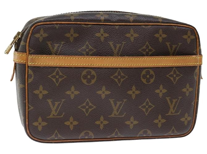 Louis Vuitton Monogram Compiegne 23 Pochette M51847 Auth ar LV11708 Toile Monogramme  ref.1347502