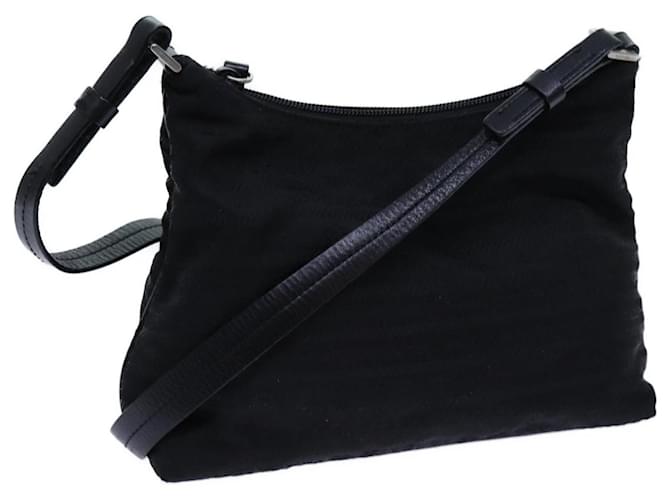 PRADA Shoulder Bag Nylon Black Auth 72080  ref.1347544