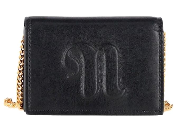 Nanushka Wallet on Chain Bag in Black Leather  ref.1347724