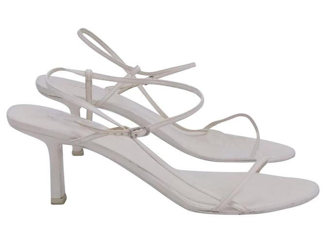 Sandalias Bare The Row en piel blanca Blanco Cuero  ref.1347746