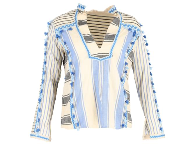 Autre Marque Dodo Bar Or Striped Blouse in Multicolor Cotton Python print  ref.1347752