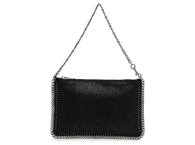 Stella Mc Cartney Stella McCartney Black Falabella Shaggy Deer Shoulder Bag Cloth  ref.1347828