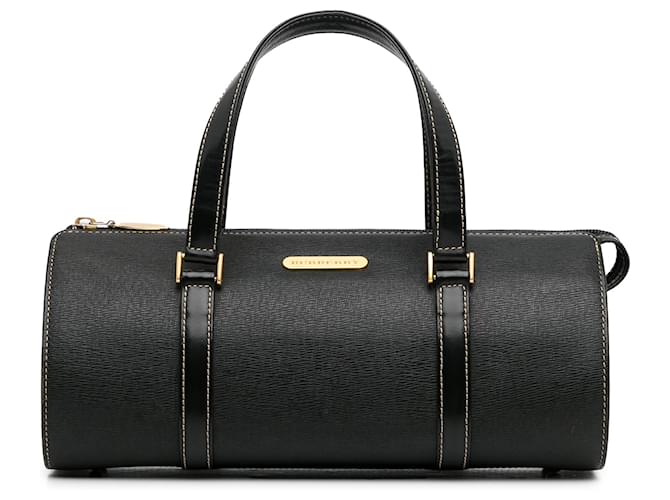 Bolso De Cuero Burberry Negro Becerro  ref.1347857