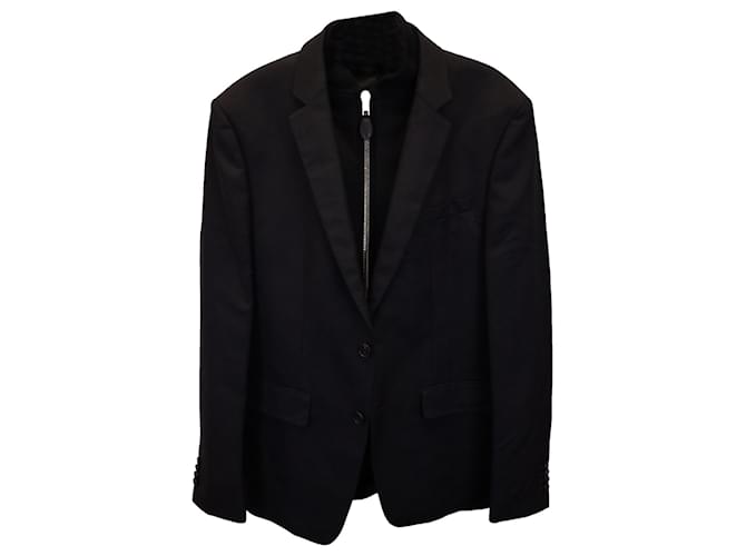 Givenchy Sport Coat with Zippered Liner in Black Wool  ref.1347876