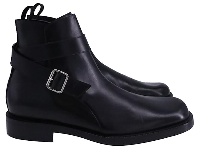 Balenciaga Bottines Jodhpur à Boucle en Cuir Noir  ref.1347882