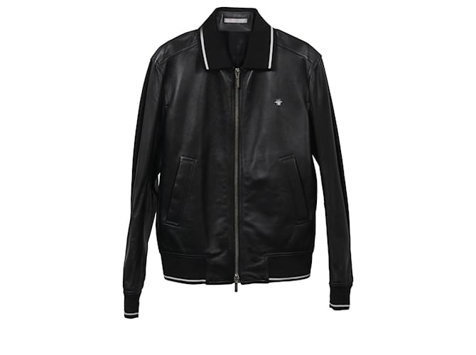 Dior Bomber Jacket in Black Leather  ref.1347899