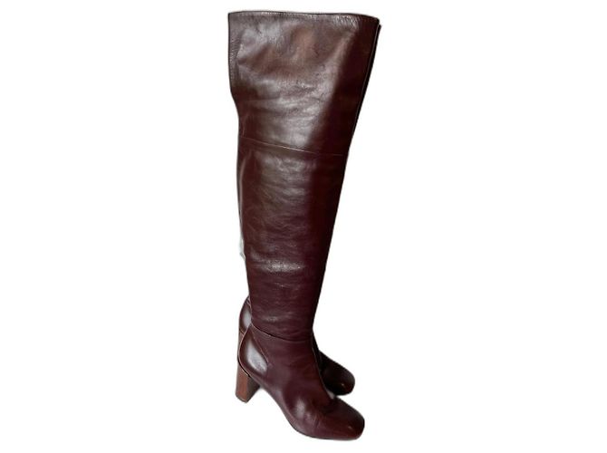 Botas altas Louis Vuitton Burdeos