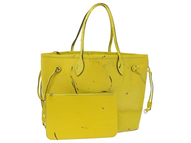 LOUIS VUITTON Epi Neverfull MM Tote Bag Yellow Pistachian M40956 LV Auth 71486 Leather  ref.1347984