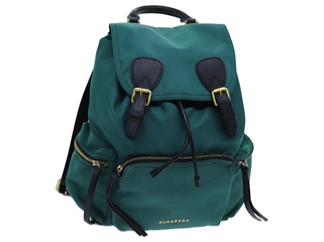 BURBERRY Backpack Nylon Green Auth 71305  ref.1348003