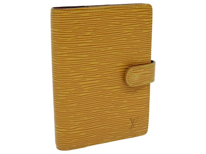 LOUIS VUITTON Epi Agenda PM Tagesplaner Cover Gelb R.20059 LV Auth yk11983 Leder  ref.1348066