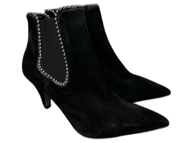 Rebecca Minkoff Black Suede Boots 37