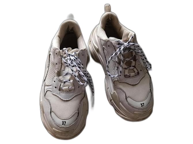 Balenciaga Sneakers Bianco Di gomma  ref.1348119