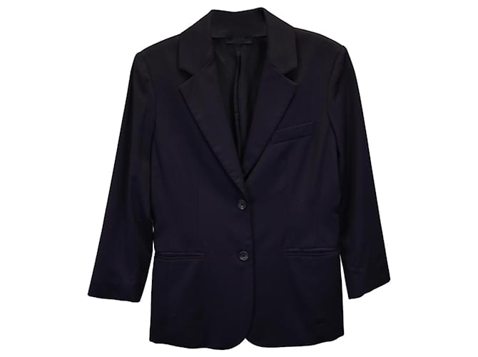 The Row Blazer in Navy Wool Blue Navy blue  ref.1348155