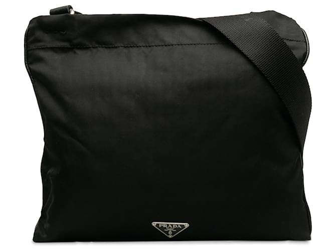 Prada Black Tessuto Crossbody Bag Nylon Cloth  ref.1348255