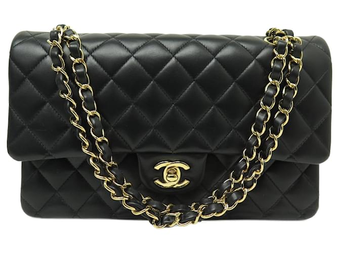 NEUF SAC A MAIN CHANEL TIMELESS CLASSIQUE MM A01112 EN CUIR MATELASSE BAG Noir  ref.1348305