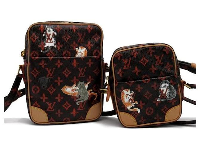 Louis Vuitton Conjunto Catogram Paname Bolsa Crossbody De Lona M44399 Em uma boa condição  ref.1348373