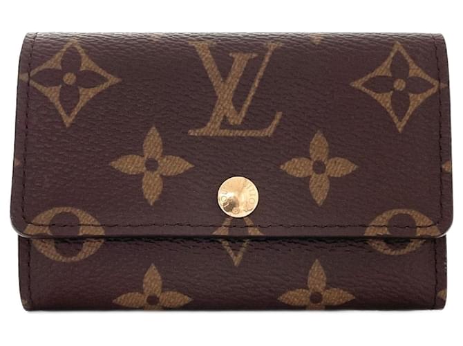 Louis Vuitton Porte Monnaie Plat Canvas Münzbeutel M61930 in großartigem Zustand Leinwand  ref.1348385