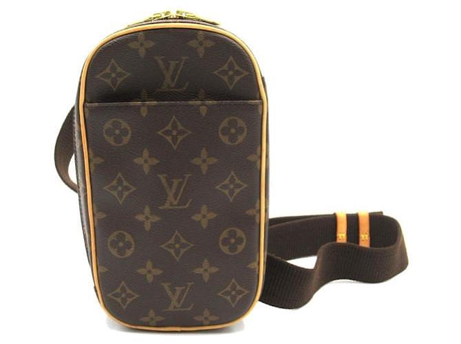Louis Vuitton Pochette Gange Canvas Shoulder Bag M51870 in good condition Cloth  ref.1348402