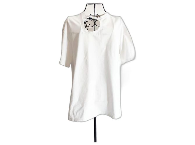 Camiseta Off White blanca de algodón Blanco