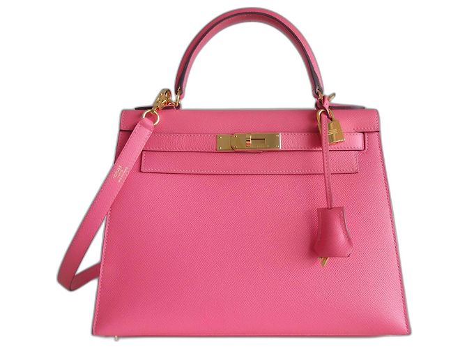 Hermès Bolso de hermes kelly 28 azalea rosa