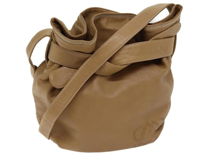 LOEWE Bolso Bandolera Napa Piel Marrón Auth 71096 Castaño Cuero  ref.1348597